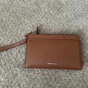 Vince Camuto Brown Leather Wristlet